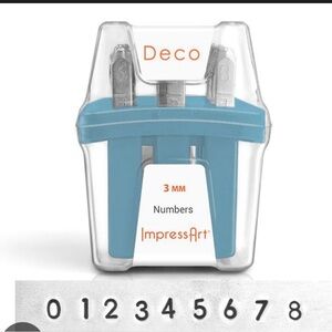 Impressart Deco Numbers metal stamp set ☑️
